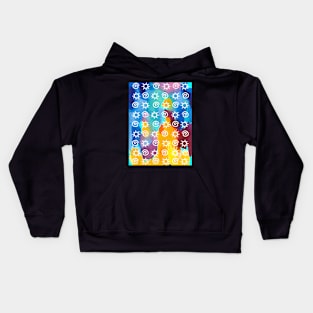 with sun and spiral. Kids Hoodie